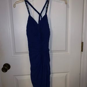 Royal blue cross back dress